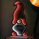 image 2 of 60cm Light up Christmas Gonk Infinity Decoration with Multi-Coloured LEDs