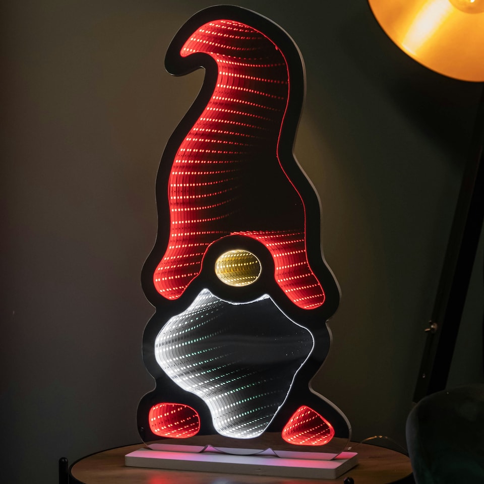 image 1 of 60cm Light up Christmas Gonk Infinity Decoration with Multi-Coloured LEDs