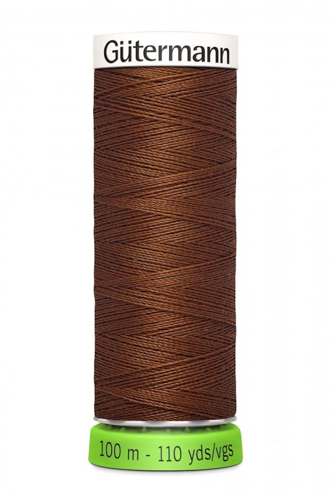 Gutermann Brown rPET Sewing Thread For Dressmaking - 100m Spool - each