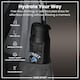 image 2 of NFL x Sports, Vacuum Insulated Steel Bottle, Series, 750ml (24oz) | Black | NFL Black Lions | One Size