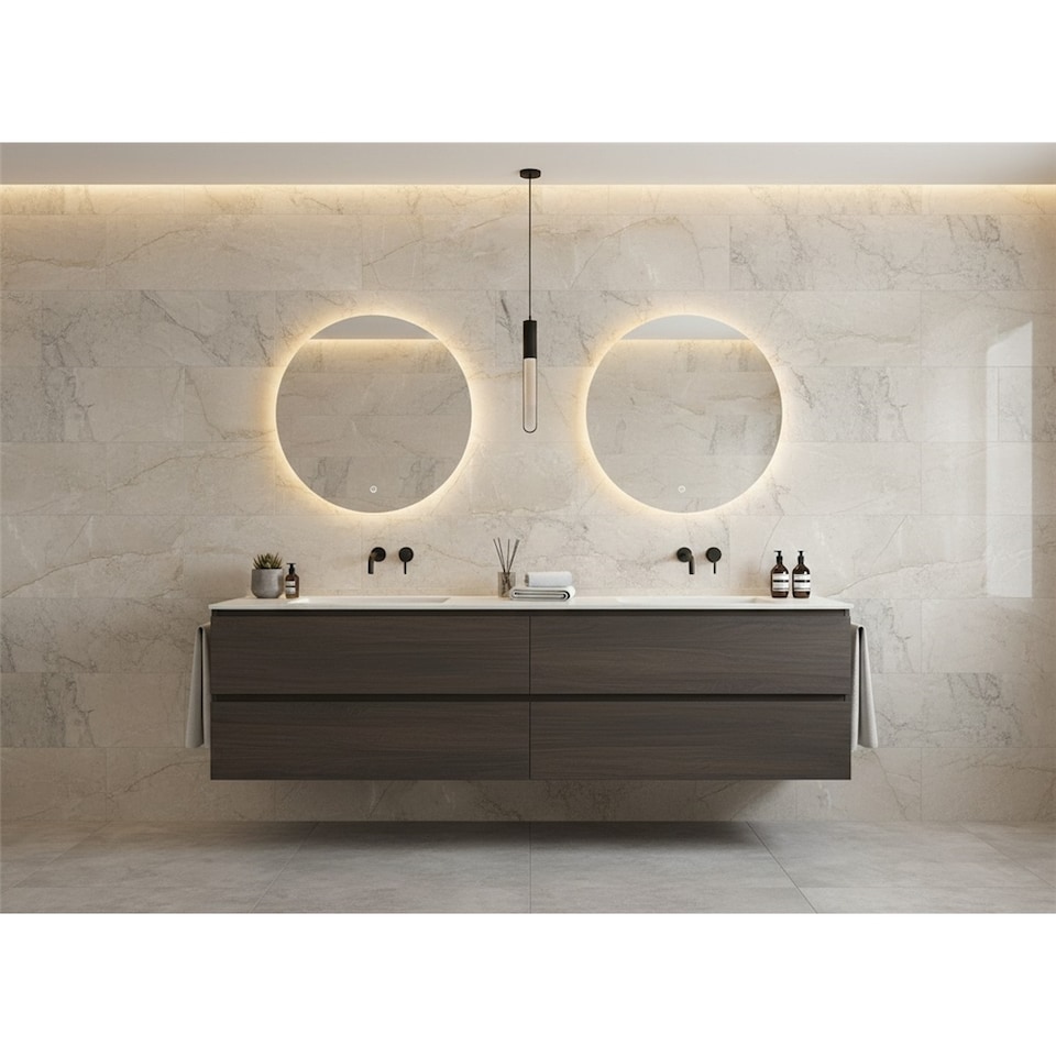 image 1 of Opalus Marble Ivory Matt Porcelain Tile (9 Pack - 3 Box - 3.21m2 ) - Bedroom - Floor & Wall Tile -Based on Turkish Silver Marble