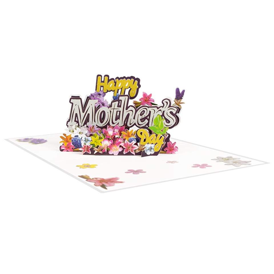 image 1 of Love in Full Bloom Floral Butterfly 3D Pop Up Mother's Day Card