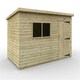 image 1 of 10ft x 6ft (2950mm x 1750mm) Horsforth Elite Pressure Treated Shiplap Pent Shed with 2 Windows