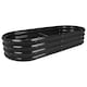 image 1 of Harbour Housewares Raised Garden Bed - Anthracite Rounded Bottomless Metal Raised Galvanised Steel Planter Box 180 x 90cm