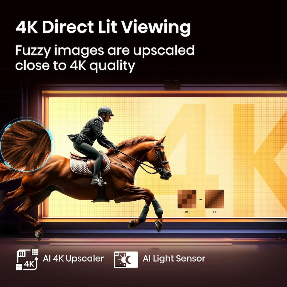image 1 of Hisense A6QTUK 50" 4K Ultra HD LED Freely Smart TV - 50A6QTUK