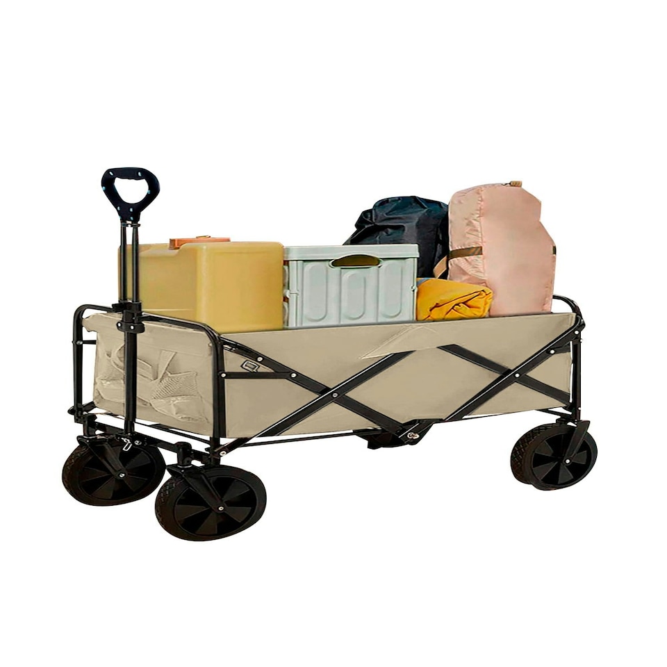image 1 of Neo Foldable Collapsible Garden Festival Cart - Natural