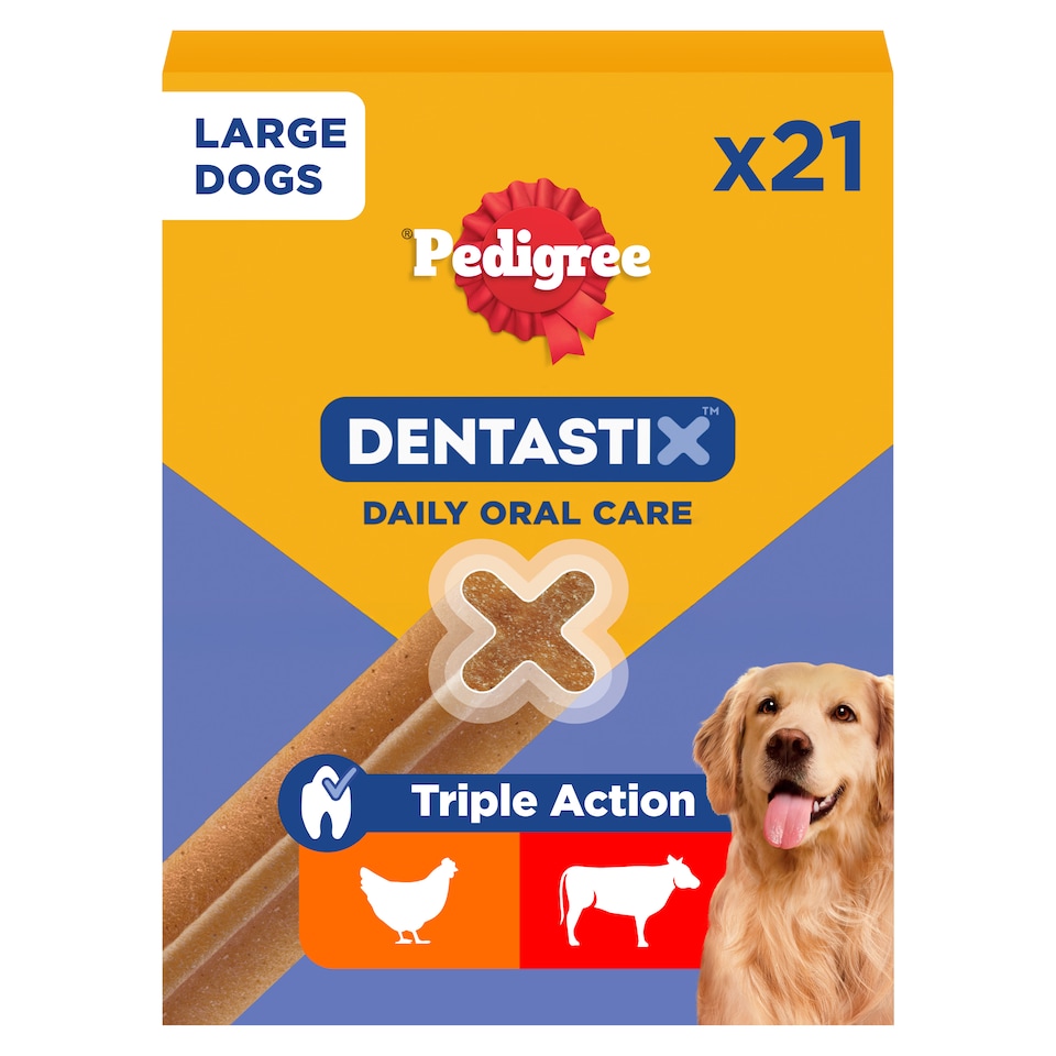 image 1 of 105 Pedigree Dentastix Daily Dental Sticks Dog Treats Large Dog Chews