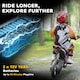image 5 of HOMCOM 24V Kids Electric Motorbike with Twist Grip Throttle, Music, Horn - Pink