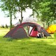 image 8 of Outsunny 4-6 Man Family Camping Tent w/ 2 Bedrooms, a Living Room | Grey | Grey