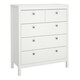 image 6 of Madrid 3 Piece Bundle, Bedside, Chest and 3 Door Wardrobe in White