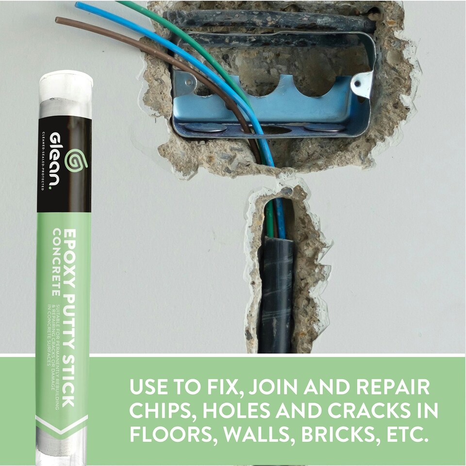 image 1 of Glean Concrete Repair & Rebuild Epoxy Stick