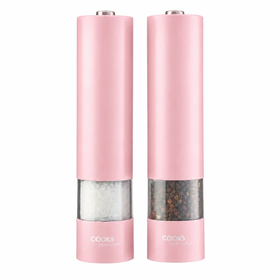 image 1 of Cooks Professional Electric Salt & Pepper Mill - Stainless Steel Automatic Grinder
