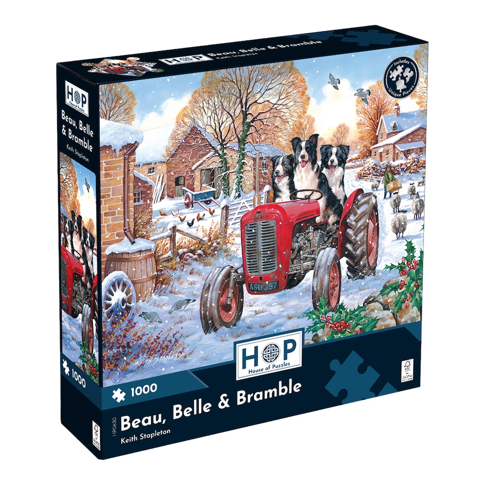 image 1 of Beau; Belle & Bramble 1000 Piece Jigsaw Puzzle