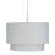 image 2 of Pair of Light Grey 2 Tier Ceiling Light Shades | Grey | Medium | 2