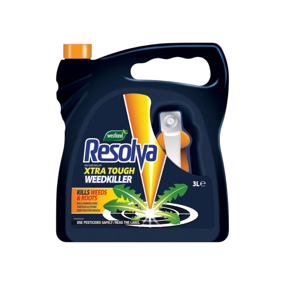 image 1 of Resolva Pro Xtra Tough Weed Killer 3L Ready to Use Fast-Acting Herbicide for Weeds Brambles & Tough Vegetation Visible Results in Hours | Yellow