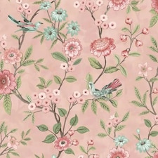Fine Decor Eleanor Floral Wallpaper - Pink - 10m x 53cm