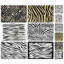 The Zebra Print Collection (Placemat & Coaster Set)