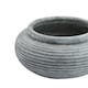 image 2 of Athena Round Ribbed Planter - Ceramic - L41 x W41 x H19 cm - White White