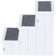 image 8 of PawHut 3 Step Wooden Dog Steps Pet Stairs Cat Ladder for Bed with Storage White