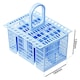 image 2 of SPARES2GO Cutlery Basket Cage for Comfee Dishwasher (Blue, 220 x 208 x 160mm)