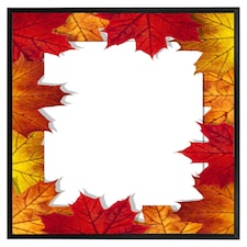 Autumn border (Picture Frame) Black | S