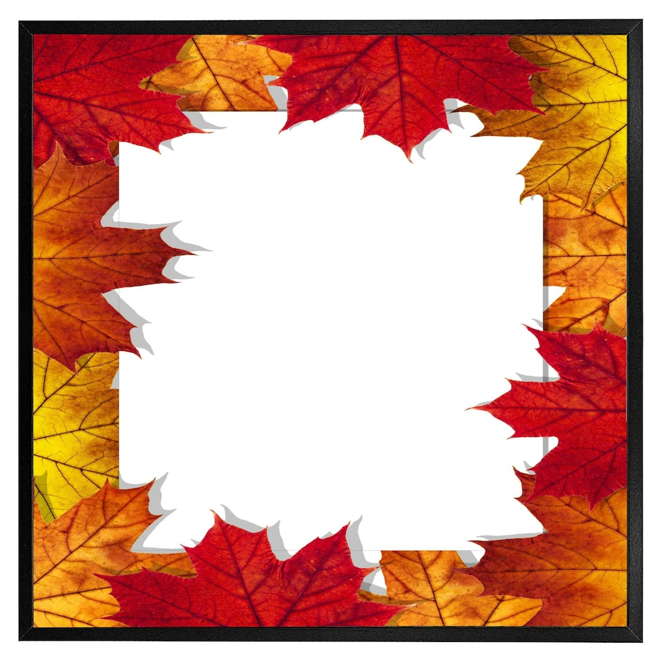 image 1 of Autumn border (Picture Frame) Black | S