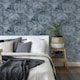image 2 of Arthouse Bahia Marble Wallpaper - Navy - 10m x 53cm | Blue