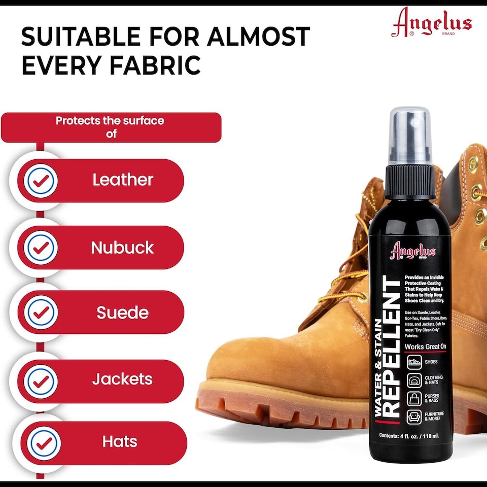 image 1 of Angelus Water & Stain Repellant - Non-Aerosol for Multi-Surface 4oz | Clear