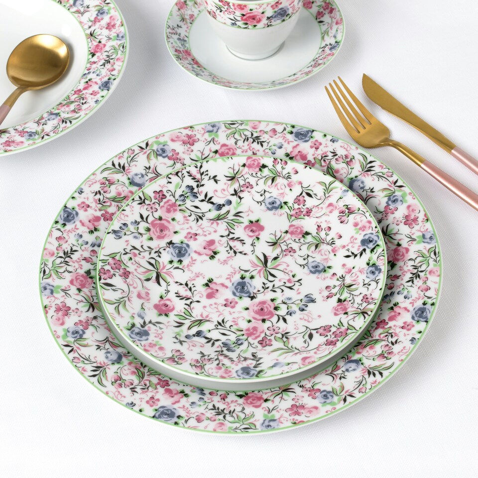 image 1 of 35pc Bloomsbury Garden Dinner Set