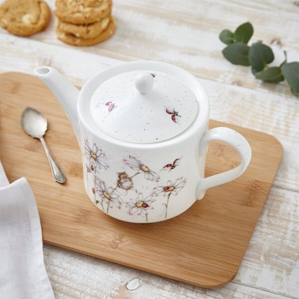 image 1 of Wrendale Designs 'Oops a Daisy' Mouse 2 Pint Teapot