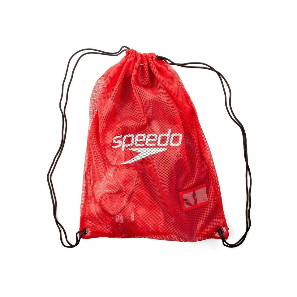 image 1 of Speedo Wet Kit Mesh Drawstring Bag - Red - One Size Red | One Size