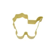 R&M Baby Carriage Poly-Resin Coated Cookie Cutter - Yellow - One Size