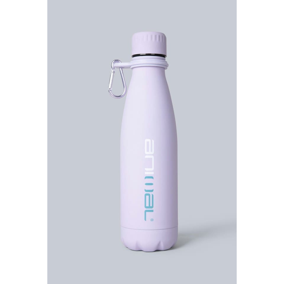 image 1 of Animal Rubber 480ml Water Bottle - Lilac - One Size