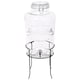 image 1 of Rink Drink Glass Drinks Dispenser with Tap & Black Stand - 8.7L