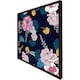 image 3 of Pink flowers on navy (Picture Frame) Grey | S