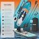 image 2 of 2-in-1 inflatable SUP kayak, with paddle, pump, backpack | Blue | turquoise/orange | 1