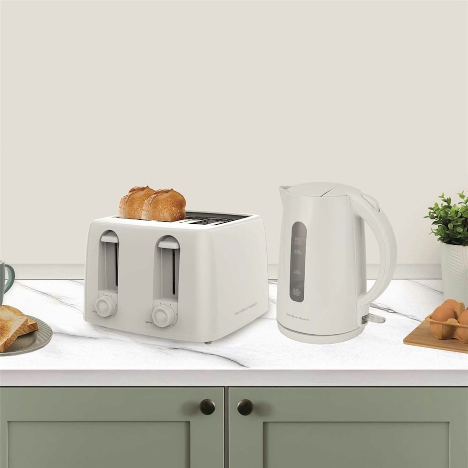 image 1 of Hamilton Beach 1300W Essential Toaster 4 Slice - White HB4T5032W