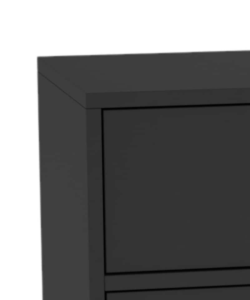 image 1 of Cabinet With Doors and Drawer | Black | 76 x 32 x 15.5 | 1