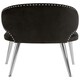 image 2 of Interiors by Premier Black Velvet Dining Chair, Accent Dining Chair for Living Room, Upholstered Velvet Chair with Curved Back
