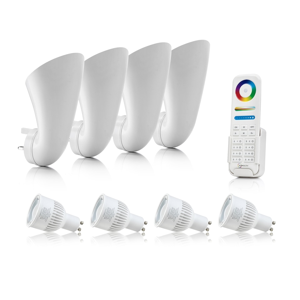 image 1 of Auraglow Plugin Uplighter Smart Light Bundle | White