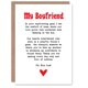 image 1 of Greeting Card Love Poem Cat Lover Boyfriend Romantic Poetry Fun