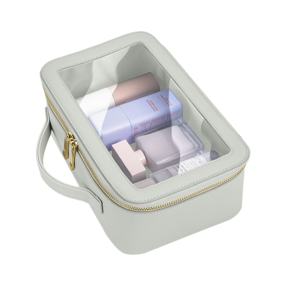image 1 of Bagbase Boutique Clear Toiletry Bag - Soft Grey - One Size