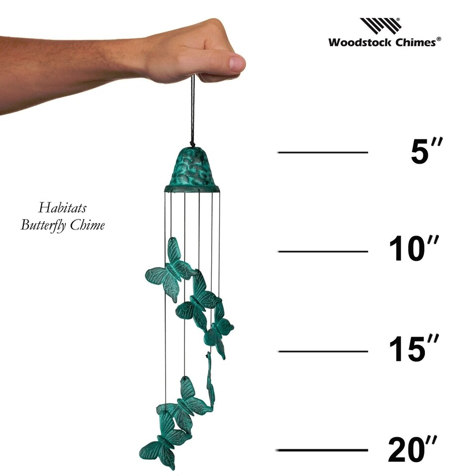 image 1 of Woodstock Outdoor Butterfly Wind Chime