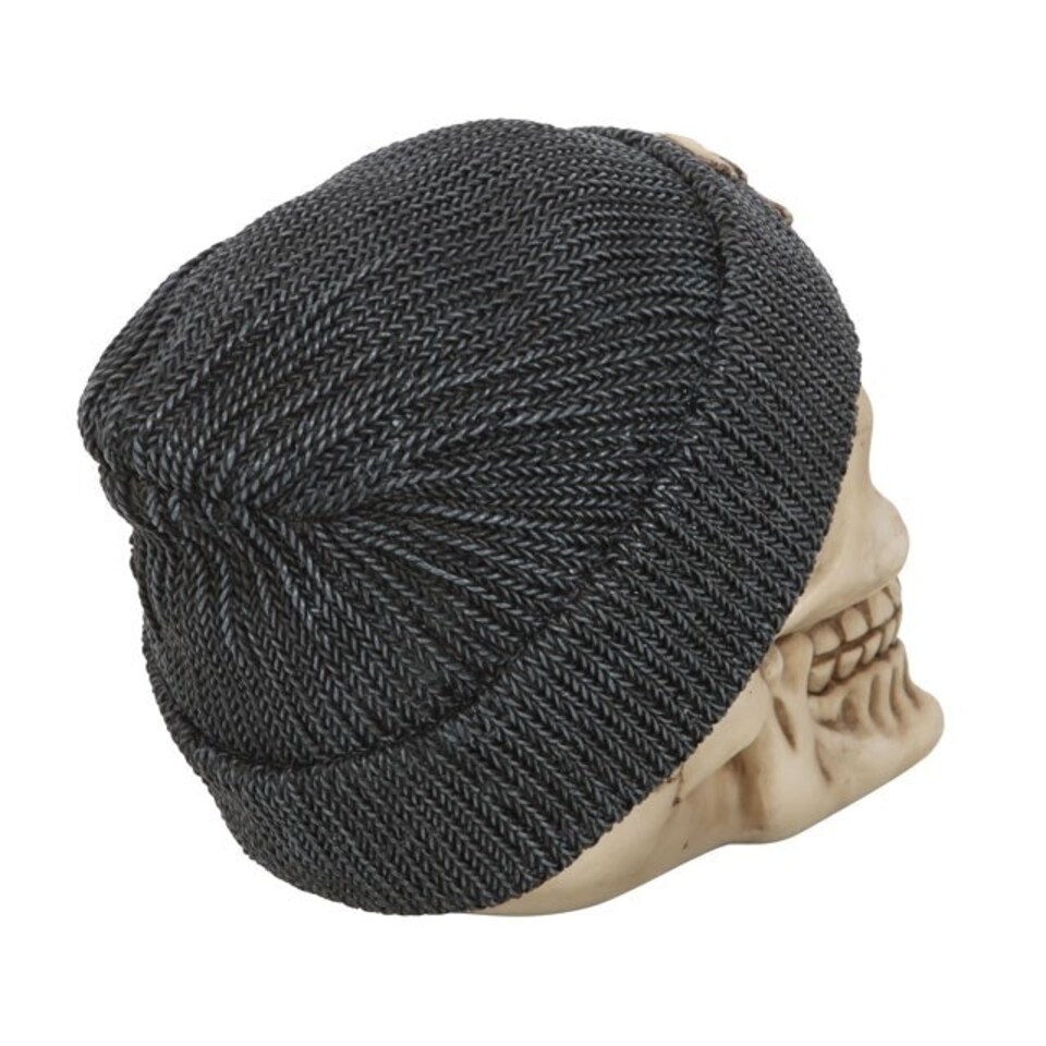 image 1 of Something Different Skull Ornament - Brown/Black - One Size