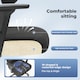 image 7 of Office Computer Chair Mesh Ergonomic Lumbar Support Swivel with Armrest Headrest