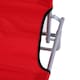 image 6 of Outsunny Folding Chair Sun Lounger w/ Sunshade Garden Recliner Hammock Red