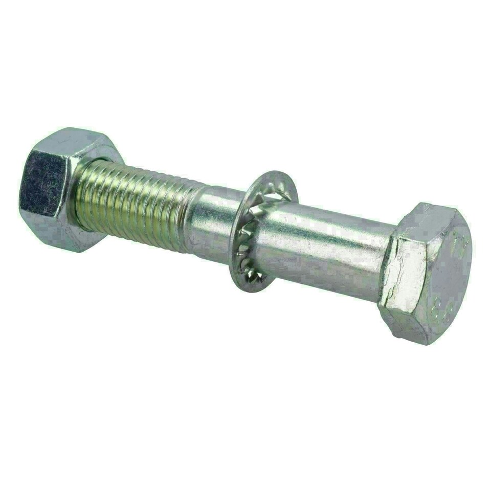 image 1 of M16 (16mm) x 90mm High Tensile Tow Bar Ball Fixing Bolts Washers + Nuts 10 Pack