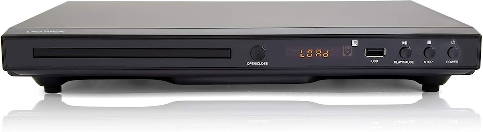 image 1 of Denver DVH-1245 Multi Region/All Region & Upscaling DVD player 1080p With Display, HDMI, USB & Built-In Dolby Digital Surround Sound Decoder