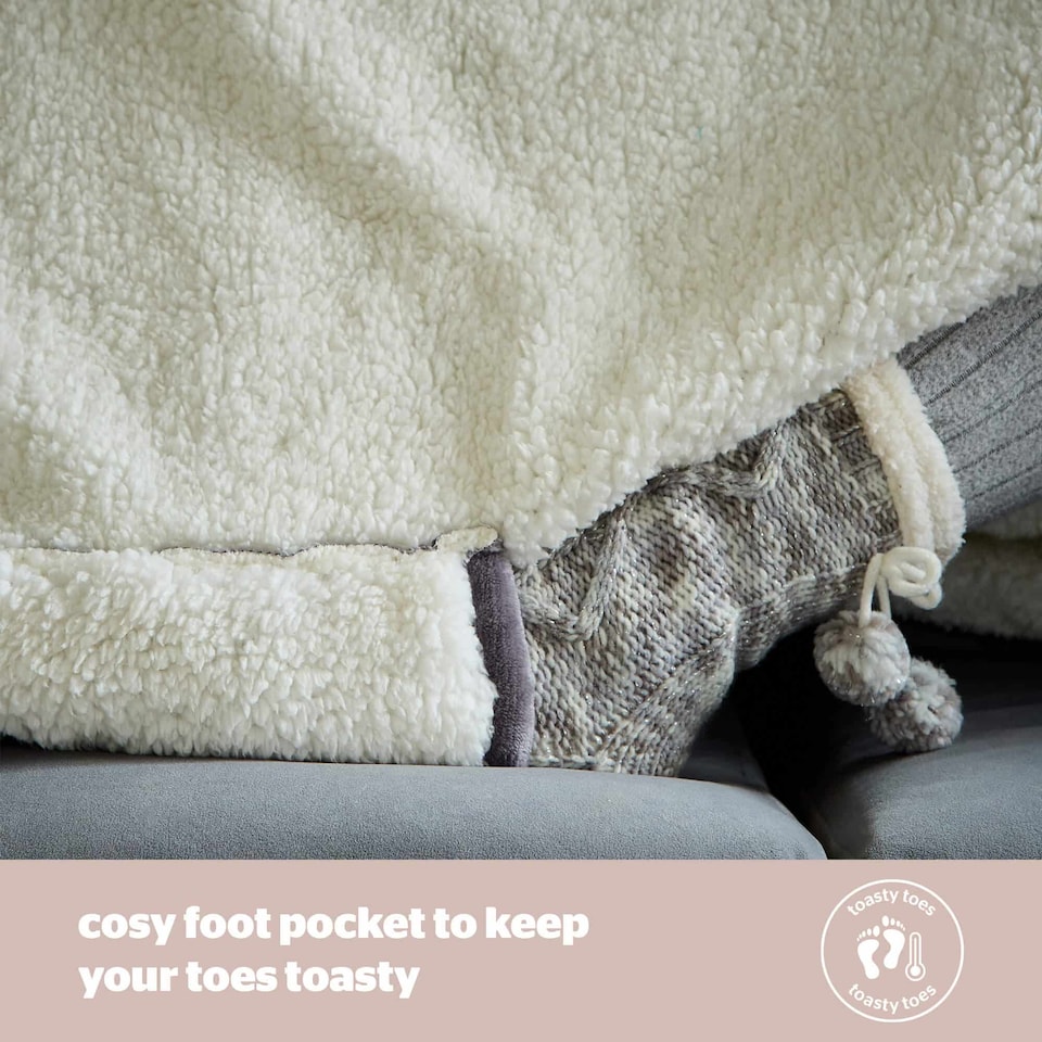 image 1 of Silentnight Luxury Snugsie Heated Wearable Blanket