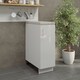 image 2 of JD Greta Adjustable Legs Kitchen Base Unit 300mm Storage Cabinet With Door Shelf 30cm - White Gloss With Worktop